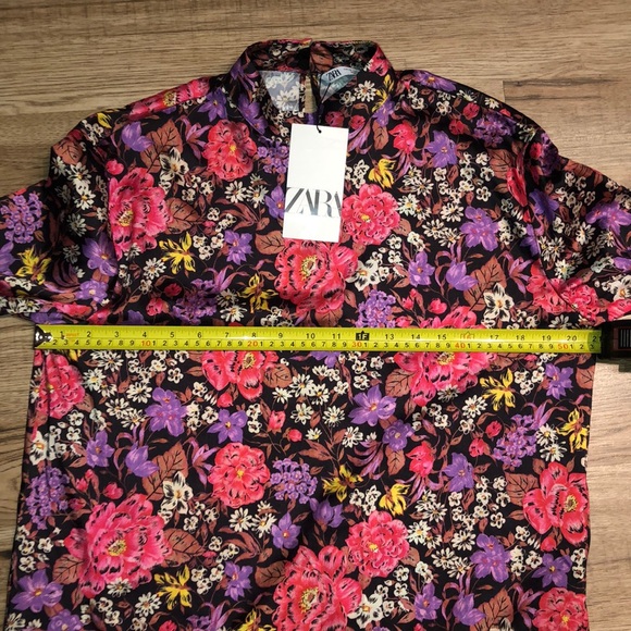 NEW!!! HP 🥳🥳🥳Zara Floral Print High Collar Top - Picture 11 of 14